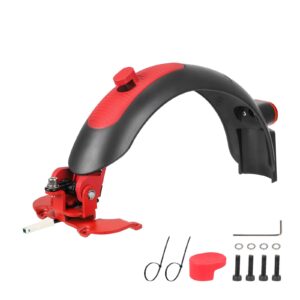 Guardabarros trasero Ulip Superior rojo-gris con aluminio para scooters Max G30