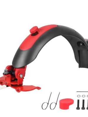 Guardabarros trasero Ulip Superior rojo-gris con aluminio para scooters Max G30