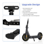 Pata de cabra ajustable negra V2 para scooters de serie Max G30 - Imagen 4