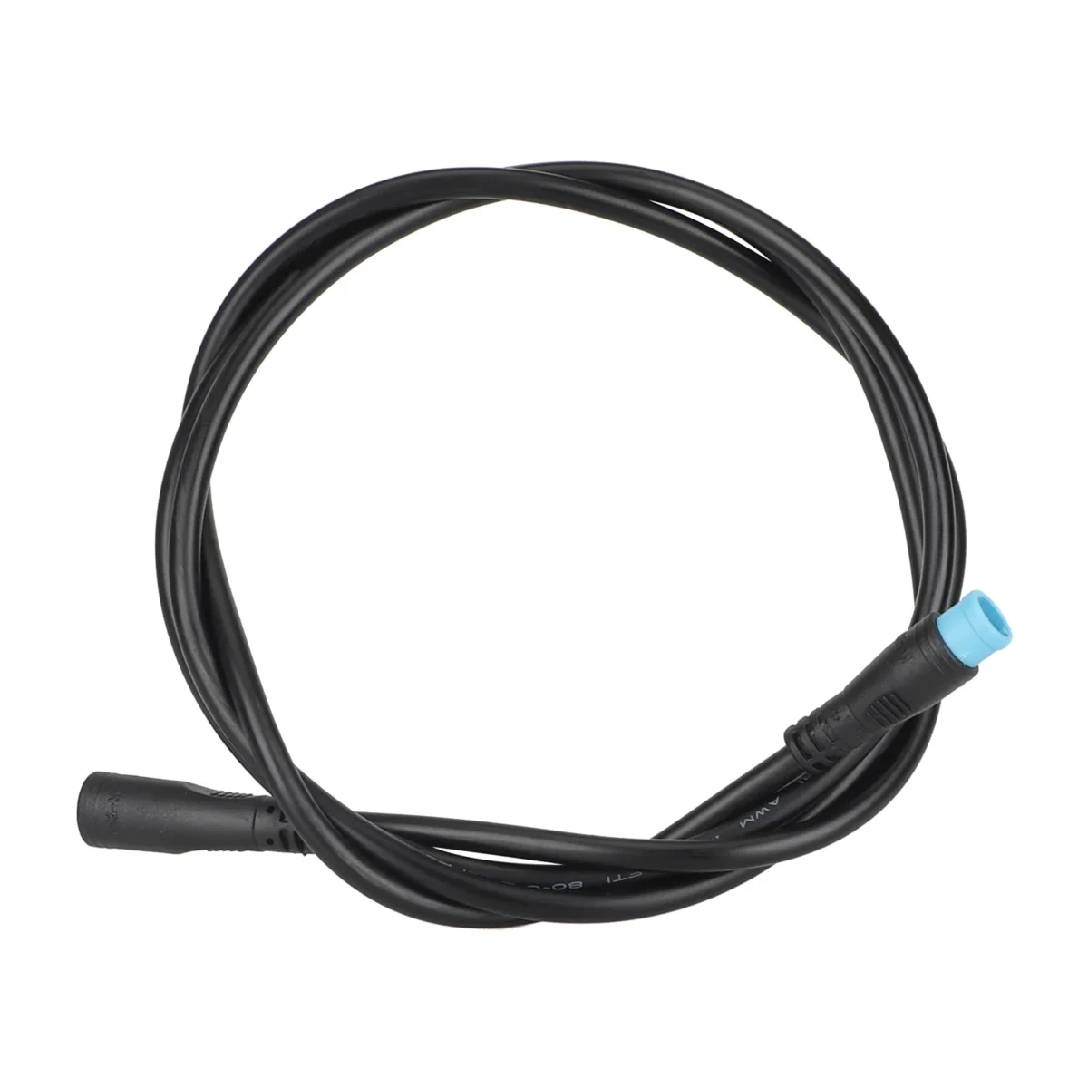 Cable conector M8 impermeable de 60 cm con conector macho/hembra de 4 pines con cabezal azul - Imagen 5