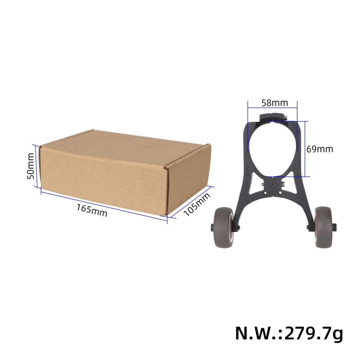 Rueda auxiliar para scooters MaxG30 - Imagen 2