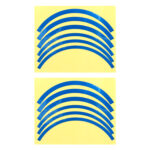 Juego de 2 pegatinas reflectantes para ruedas de color azul