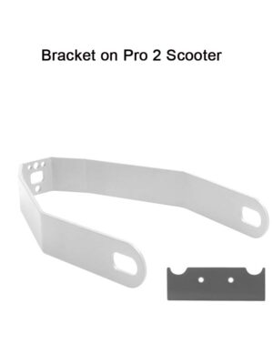 Soporte de metal blanco para guardabarros trasero de scooter Pro 2, 1S, apto para neumáticos de 8,5 y 10 pulgadas.