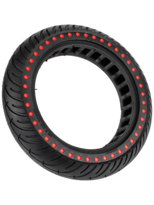 Neumático sólido de 8,5 pulgadas con puntos rojos