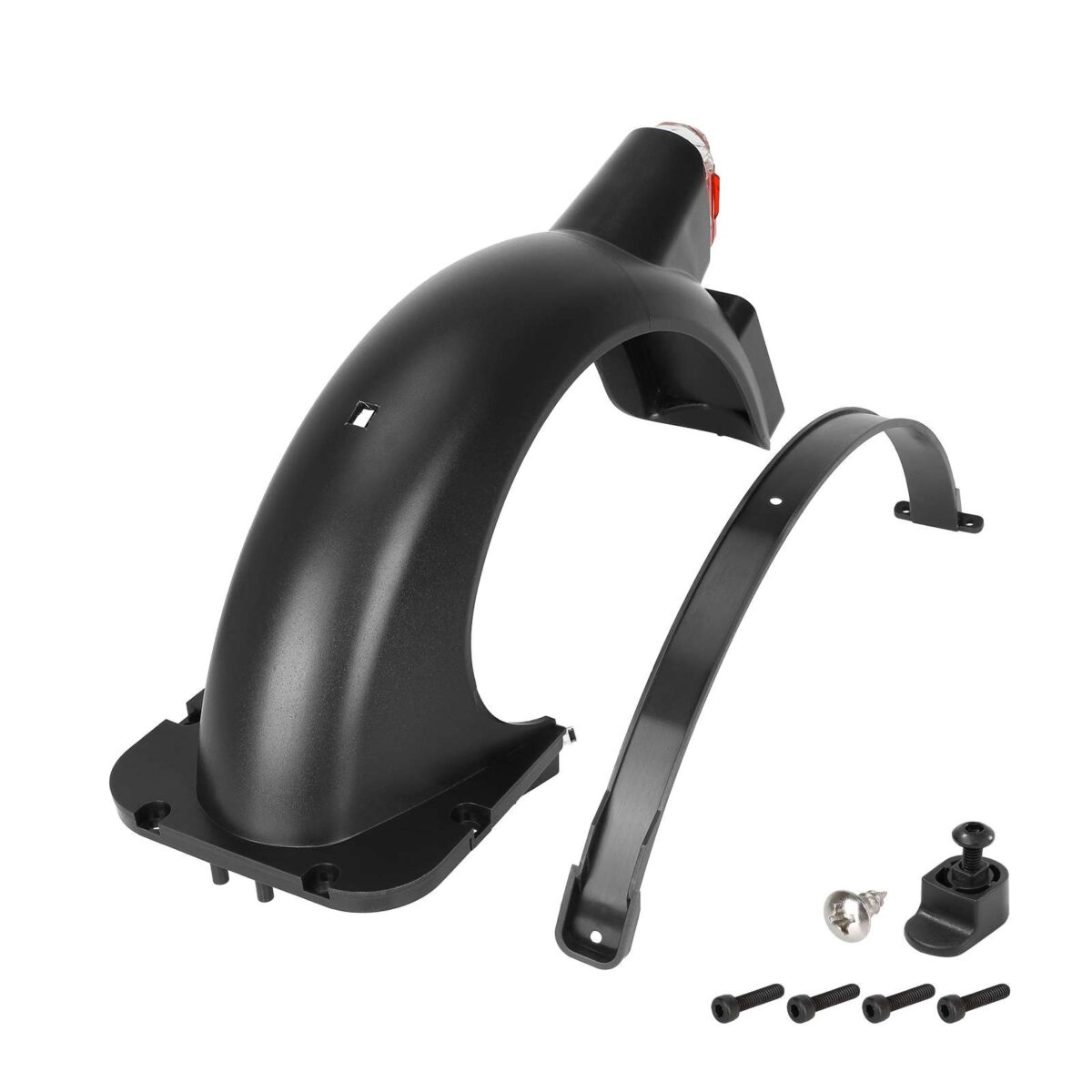 Guardabarros trasero negro con luz para scooter Max G30D - Imagen 6