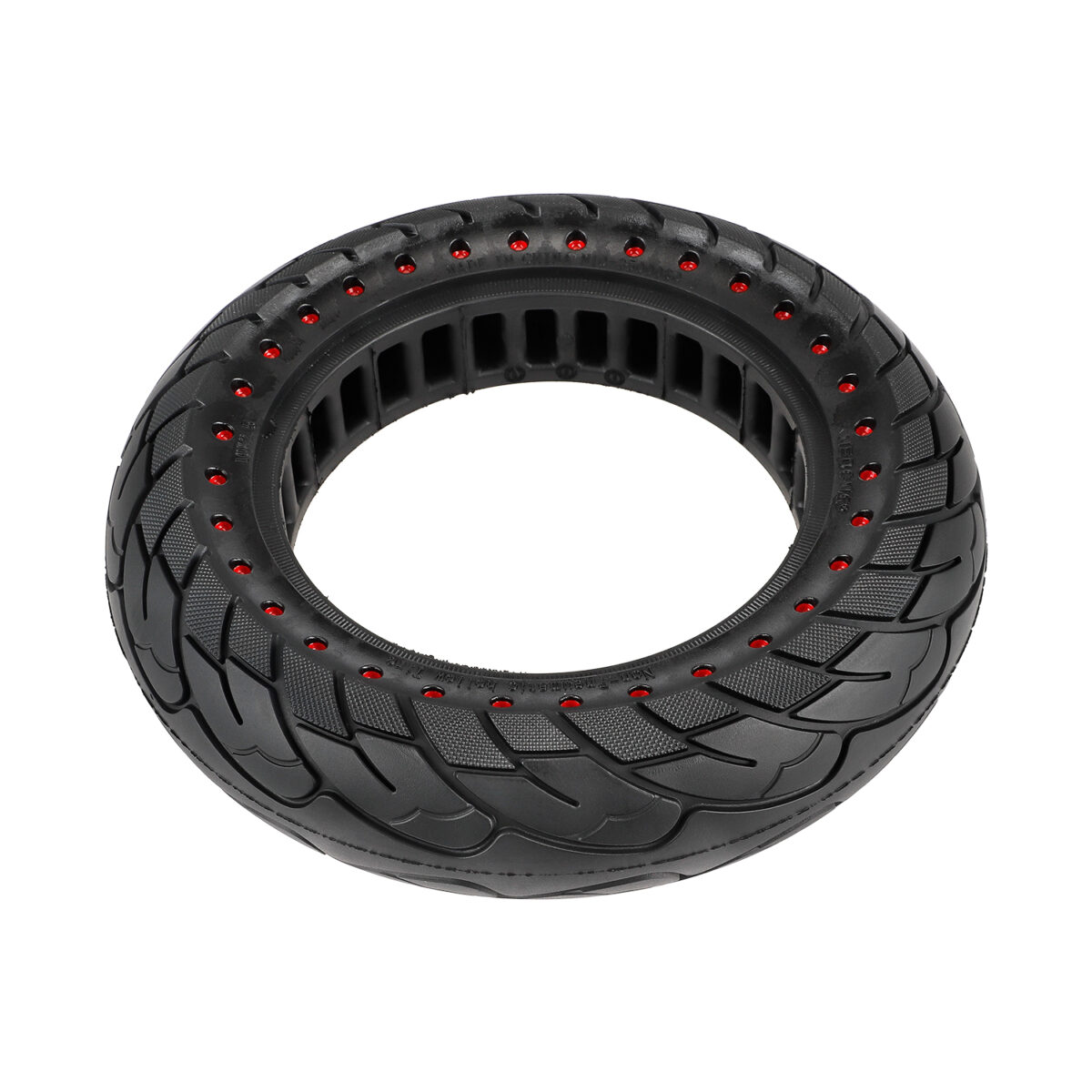 Neumático sólido con orificio de punto rojo de 10 x 2,5 (ranura para tarjeta de 37 mm) - Imagen 3
