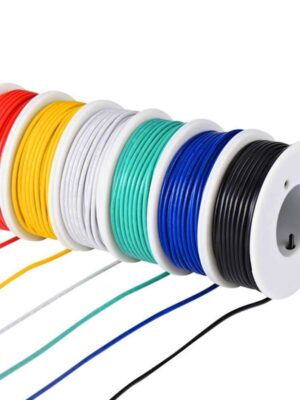 Cable de silicona extra suave de 16 AWG para altas temperaturas, 6 colores, 30 m