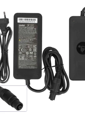 Segway Ninebot original de 54,6 V y 1,3 A con conector Xiaomi O para Xiaomi 4 Pro Plus/4 Pro Max/Ninebot G3 F3 GT3 ZT3 (enchufe UE)