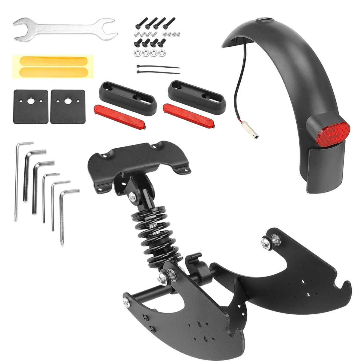 Suspensión trasera V2 negra para scooter G30 Max - Imagen 2