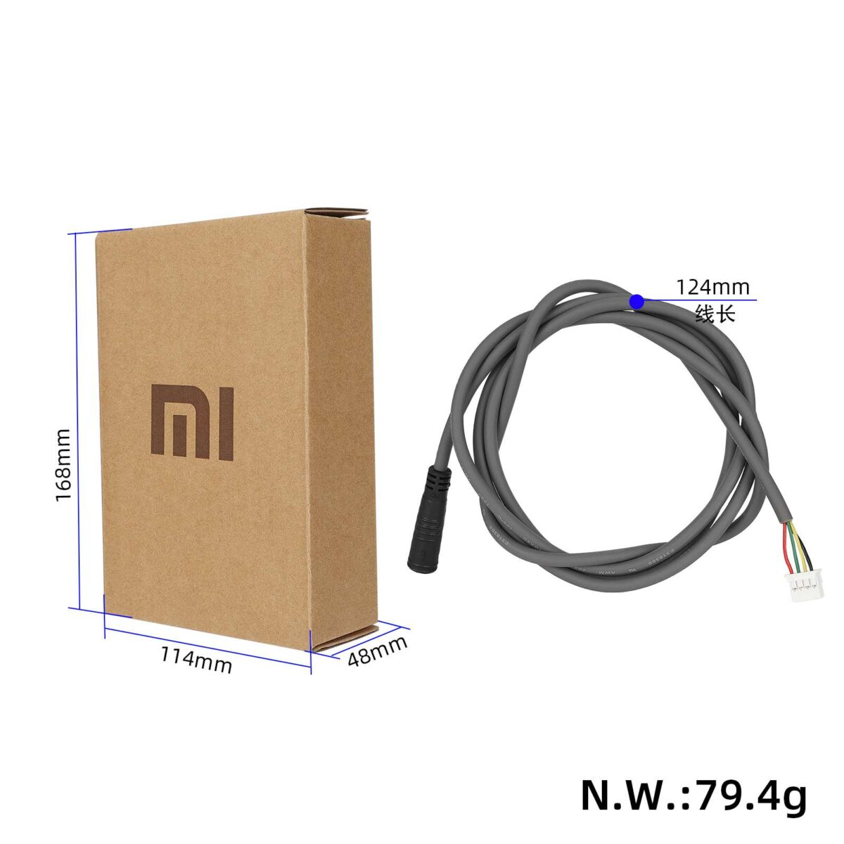 Cable de alimentación negro original para patinetes Xiaomi M365 - Imagen 2