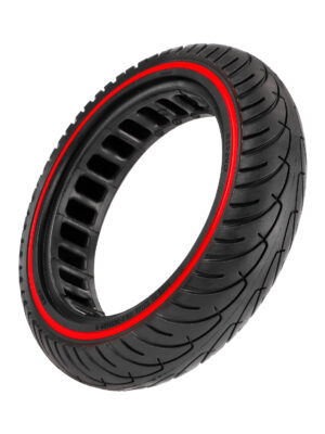 Neumático sólido de 8,5 pulgadas con círculo rojo