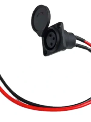 Cabezal hembra con cable para conector Canon de 3 pines