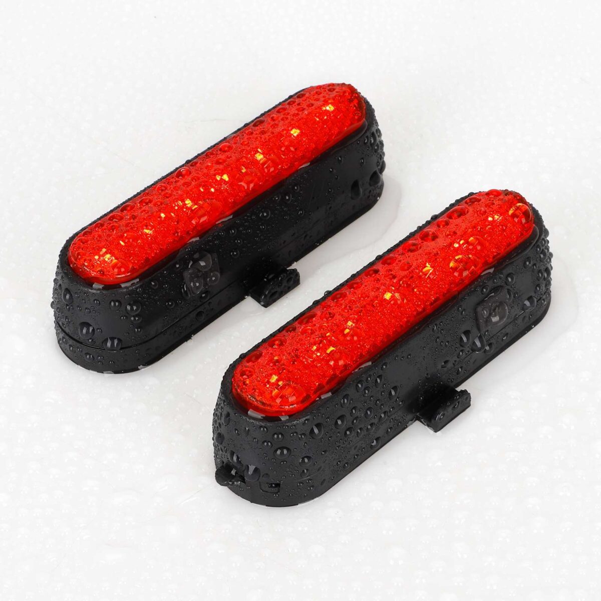 Juego de 4 luces intermitentes recargables rojas Ulip + 1 juego de luces traseras con control remoto para scooters Xiaomi 4Ultra - Imagen 3