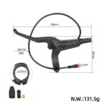 Maneta de freno izquierda NUTT (Y5) con cable impermeable de 380 mm - Imagen 2