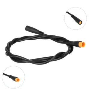 Cable conector impermeable M8 con cable amarillo de 3 pines con conector macho/hembra de 60 cm