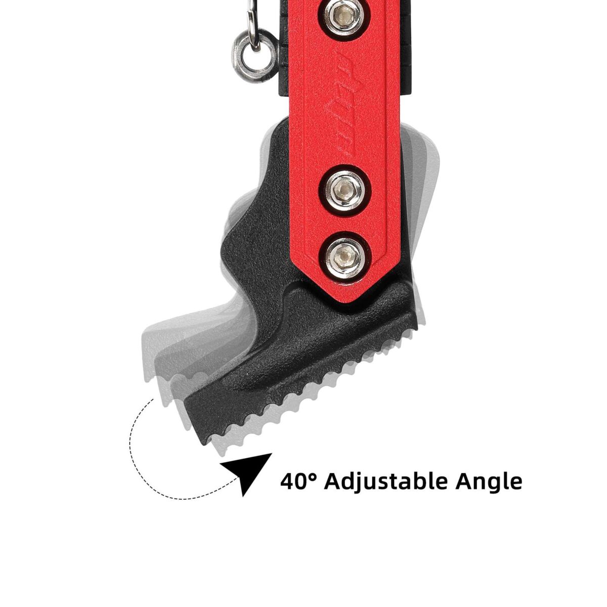 Pata de cabra ajustable Ulip Negro-Rojo para scooters de las series F y Xiaomi 4 - Imagen 3