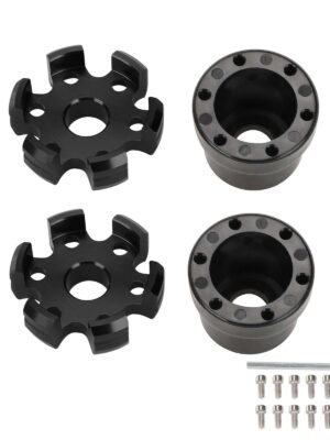 Copas de horquilla de aluminio negro