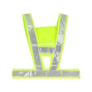 Chaleco reflectante V verde fluorescente