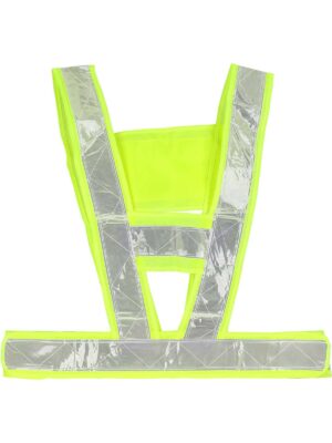 Chaleco reflectante V verde fluorescente