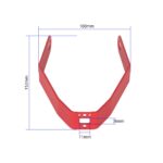 Soporte de metal rojo para guardabarros trasero para todos los scooters Xiaomi - Imagen 2
