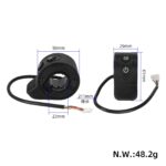 Acelerador de potencia negro con interruptor de luz para scooters HX X6X7X8 - Imagen 2