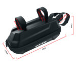 Bolso grande frontal negro de 3L (PU+EVA) sin logotipo - Imagen 2