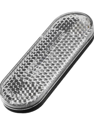 Pieza reflectante plateada fácil de pegar