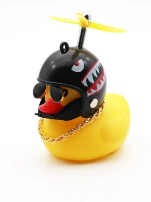 Figura de pato amarillo (tiburón negro)