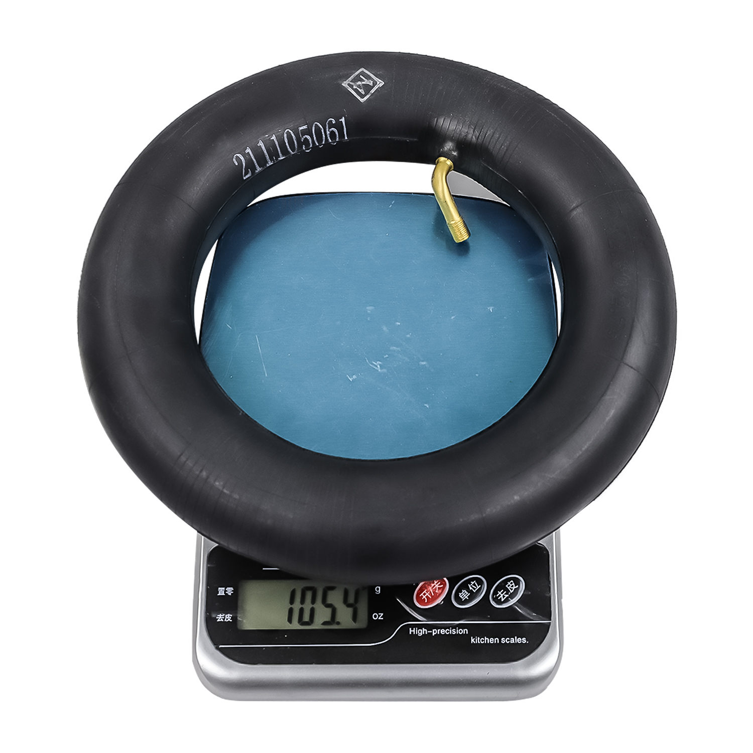 Cámara de aire universal 10*2,50/2,75 con franja amarilla (45 grados) - Imagen 5