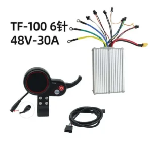 Pantalla TF-100 (6 pines) + controlador de 48 V 30 A + cable de conexión de 6 pines