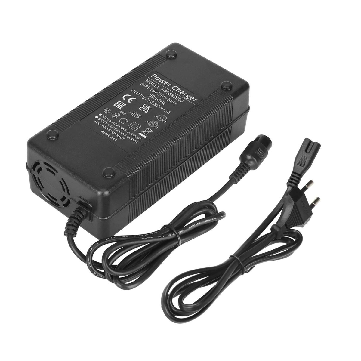 Cargador de 58,8 V 3 A con 3 clavijas (enchufe UE) para scooters Zero 10X - Imagen 5