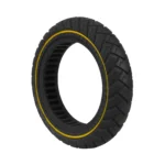 Neumático todoterreno sólido Ulip de 12 pulgadas 60/90-8 (12,5 x 2,5-45) con ranura de 45 mm y círculo amarillo