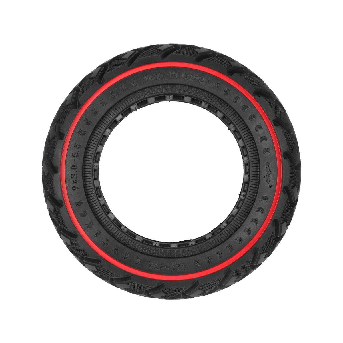 Neumático todoterreno sólido Ulip 9*3.0-5.5 con forma de diamante y círculo rojo - Imagen 3