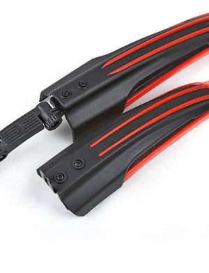 Guardabarros Flying Dragon de dos tonos, negro y rojo