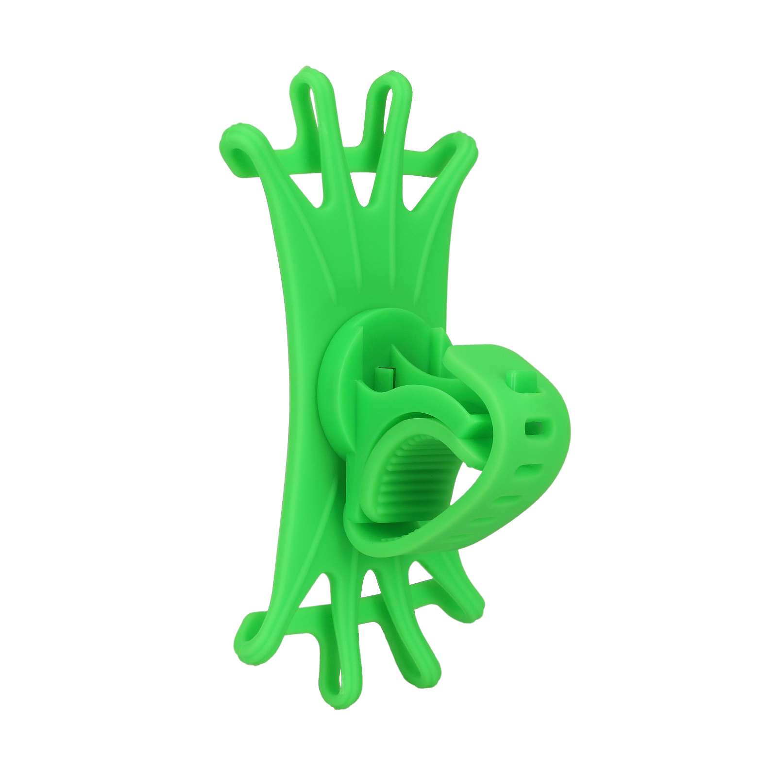 Soporte multifuncional para teléfono móvil de silicona verde - Imagen 2