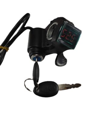 Cerradura eléctrica con pulgar de pantalla verde