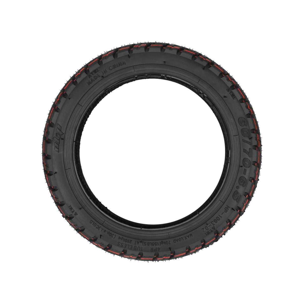 Neumático todoterreno sin cámara autorreparable Ulip 60/70-6.5 con buena adherencia - Imagen 6