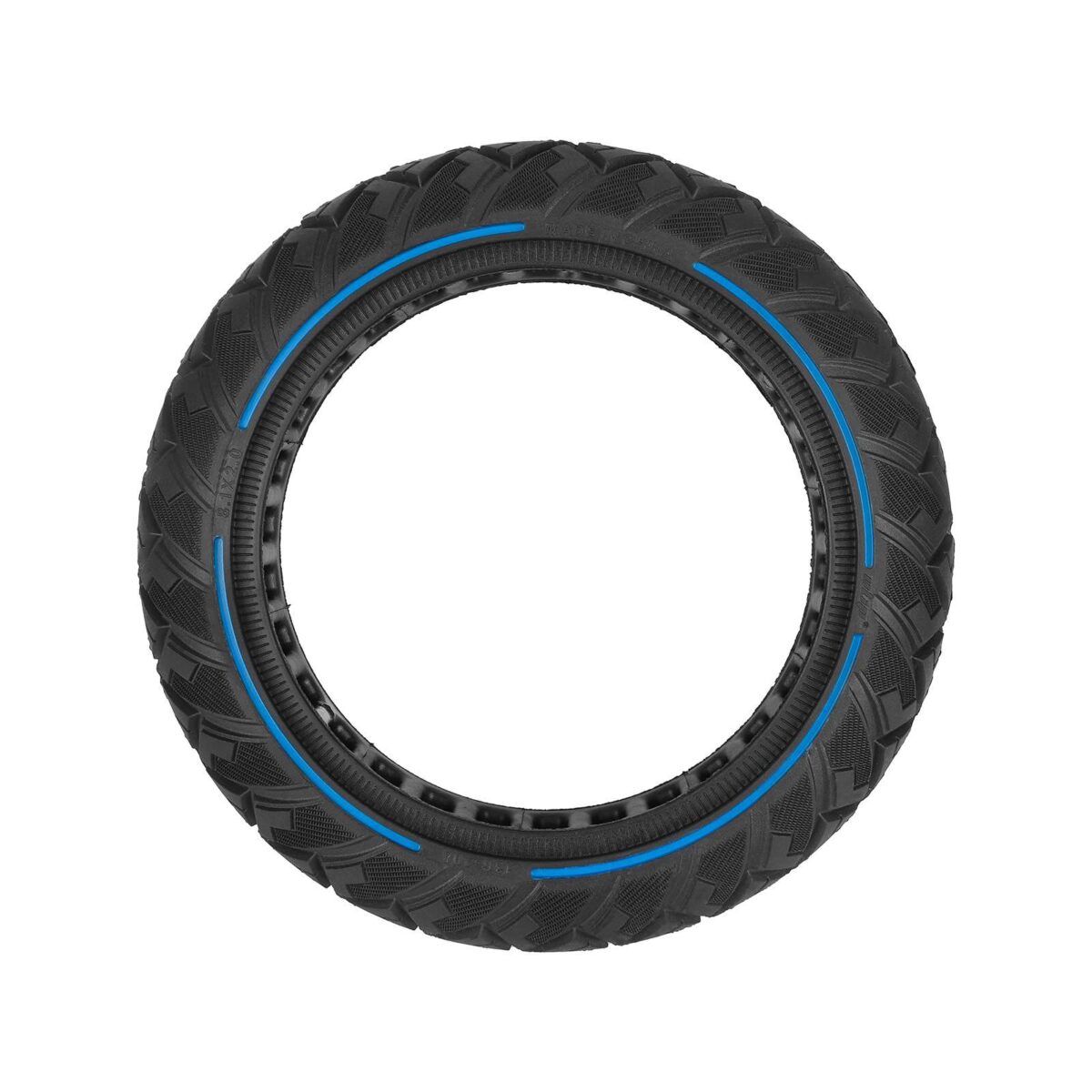 Neumático todoterreno sólido Ulip 8.1*2.0 con forma de diamante y círculo azul - Imagen 4