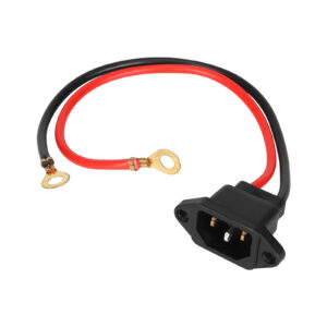 Cable de cobre puro de 2,5 metros cuadrados y 30 cm con conector macho