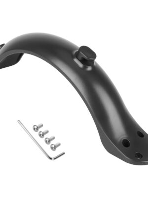 Guardabarros trasero negro con 4 agujeros para scooters réplica M365