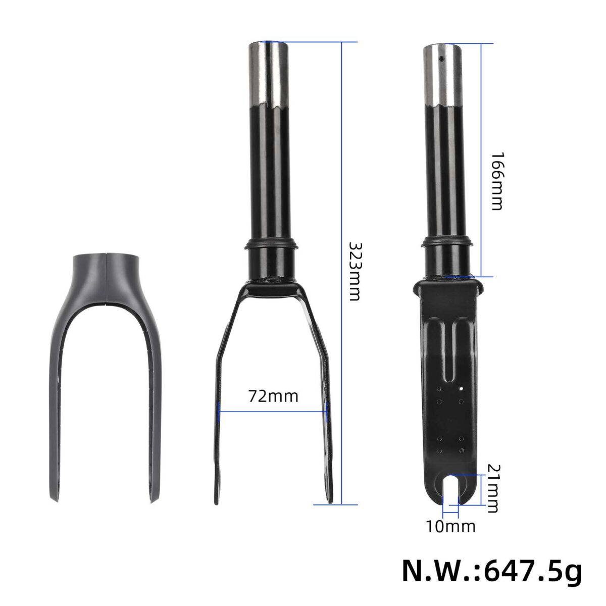 Horquilla delantera + piezas de plástico para Xiaomi M365/Pro/Pro2/1S - Imagen 2