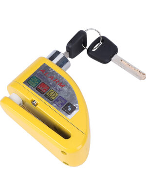 Bloqueo de freno de disco con alarma controlable amarilla