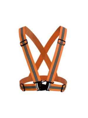 Ropa reflectante de rayas simples de color naranja