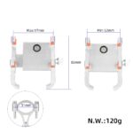 Soporte para teléfono móvil de aleación de aluminio y titanio JAKROO - Imagen 6