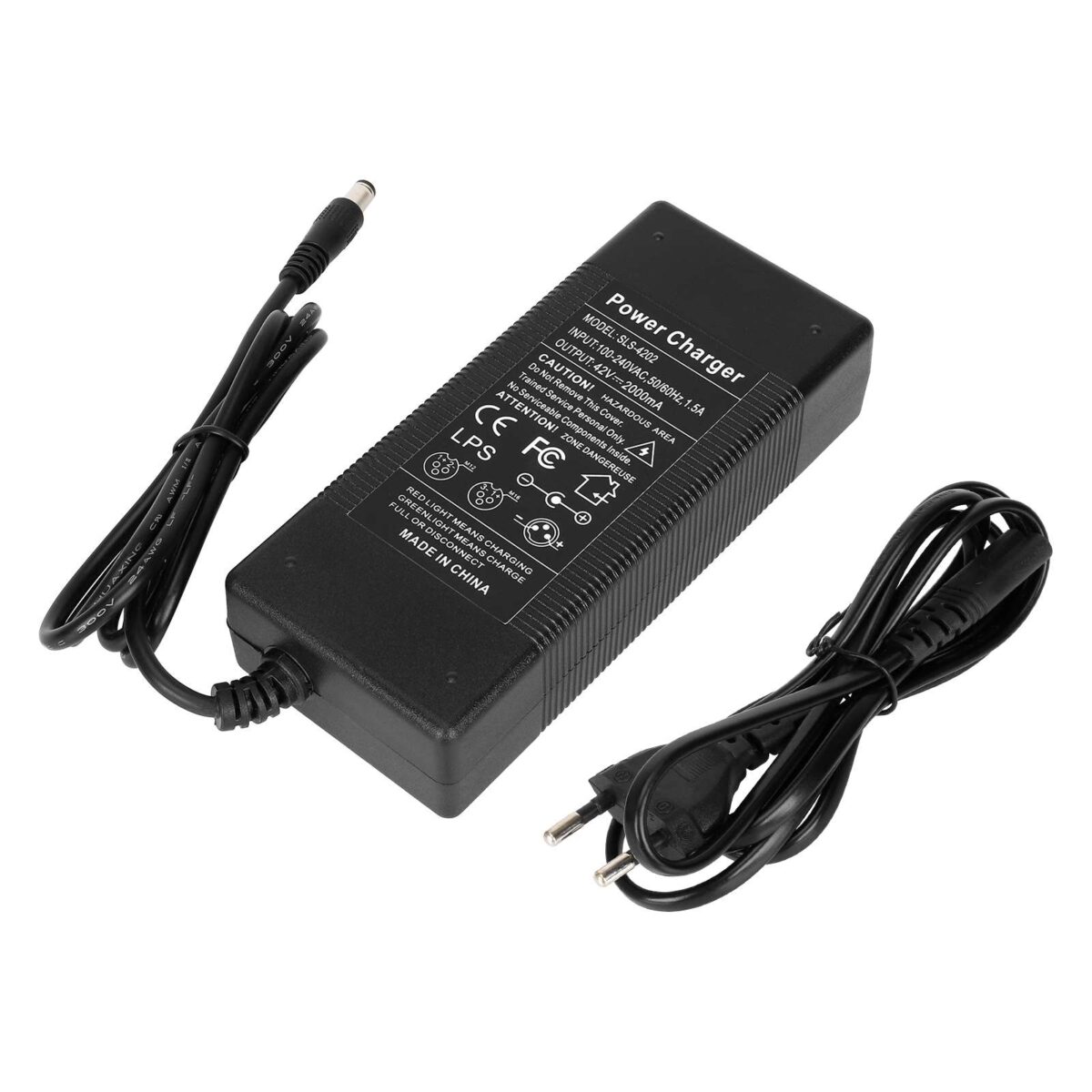 Cargador de 42 V 2 A CC 2,1 V con 6 cables adaptadores (enchufe UE) - Imagen 3