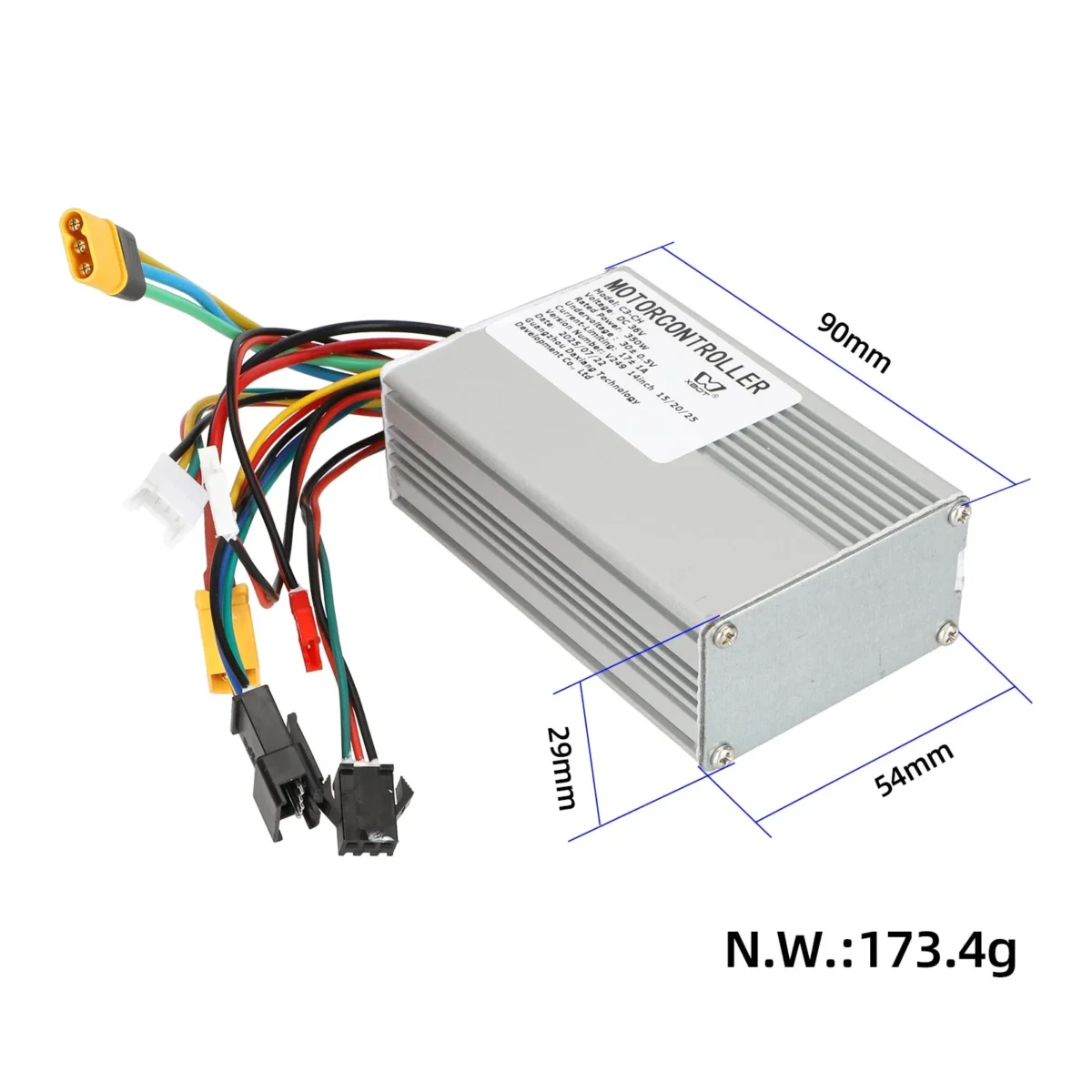 Controlador Xbot 36V350W para patinete eléctrico Quickwheel - Imagen 2