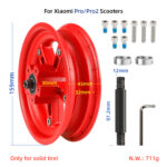 Buje trasero dividido Ulip rojo para scooters Xiaomi Pro/Pro2 - Imagen 3