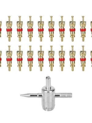 20 núcleos de válvulas + herramientas de extracción