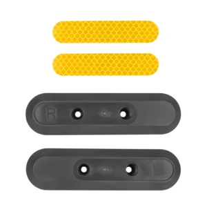 2 piezas de cubierta decorativa trasera para Xiaomi 5 Plus + 2 piezas de pegatinas reflectantes amarillas para Xiaomi 5 Plus