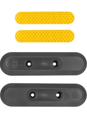 2 piezas de cubierta decorativa trasera para Xiaomi 5 Plus + 2 piezas de pegatinas reflectantes amarillas para Xiaomi 5 Plus